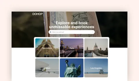 Screenshot from the DoHop Experiences website